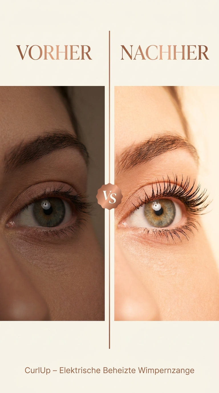 CurlUp Wimpern Vorher Nachher – sichtbarer Unterschied nach der Anwendung